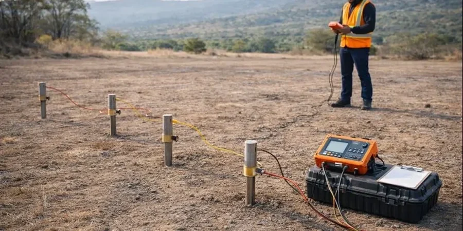 Electrical Resistivity Surveys and Vertical Electrical Sounding in Swansea